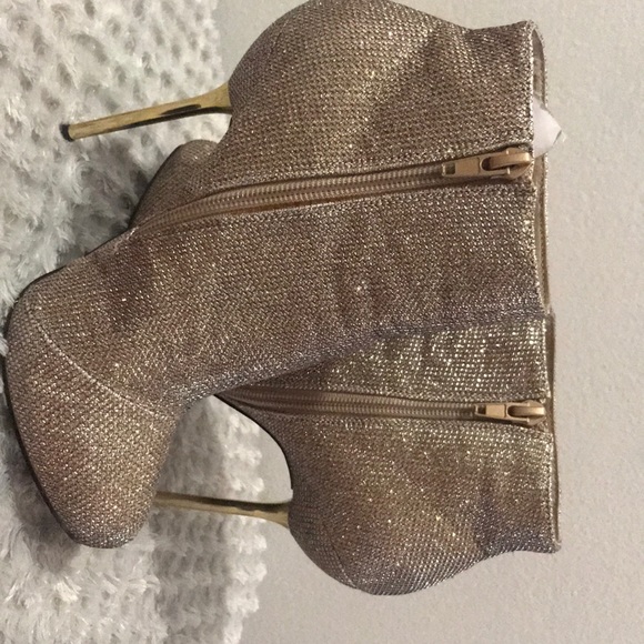 Champagne glitter pu - Picture 4 of 8